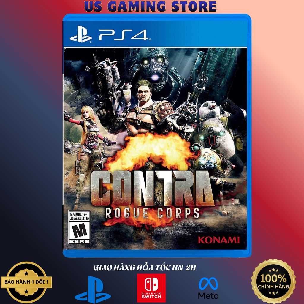 Đĩa Game Contra Rogue Corps PS4 LIKE NEW