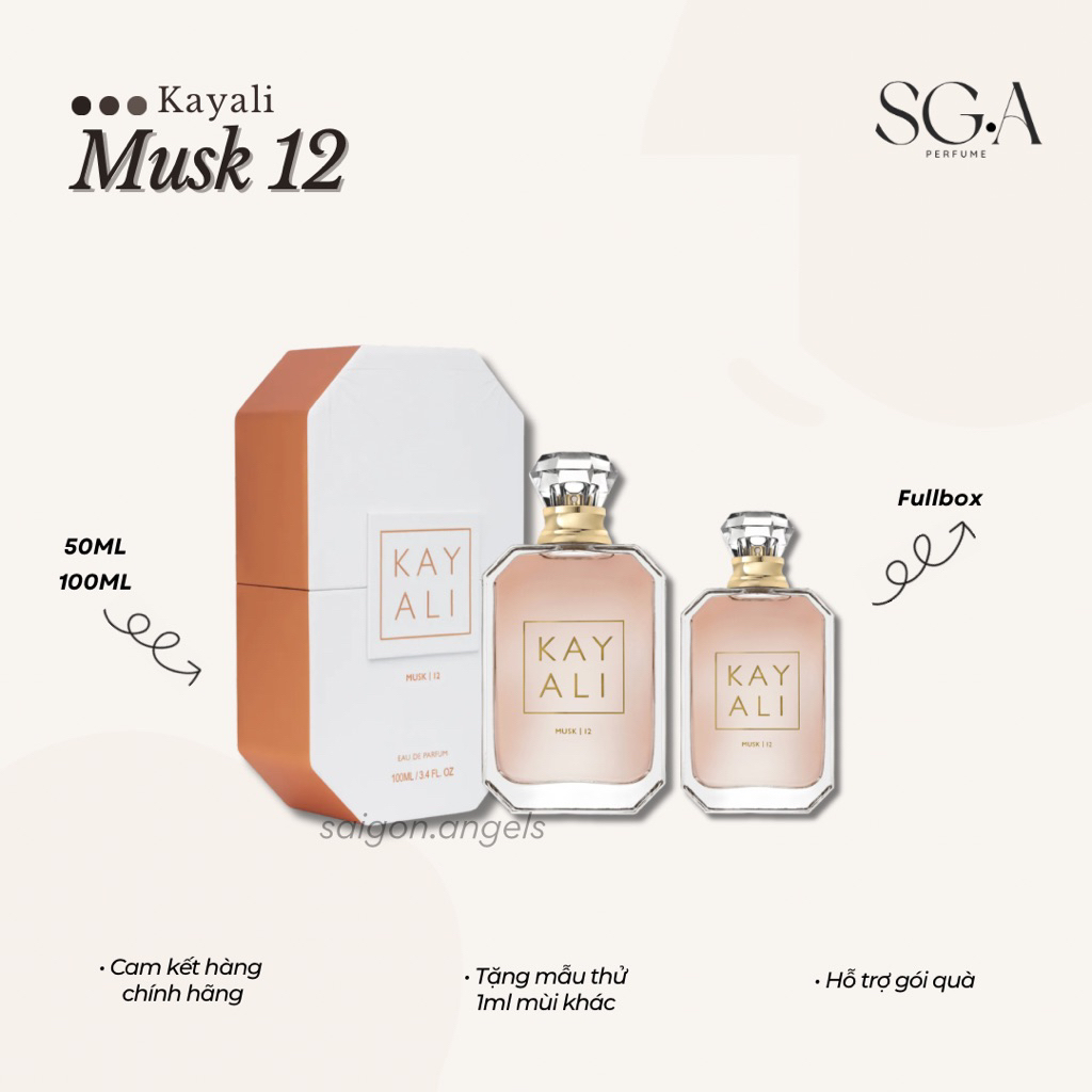Nước Hoa Kayali Musk 12 • Fullbox 50 - 100ml