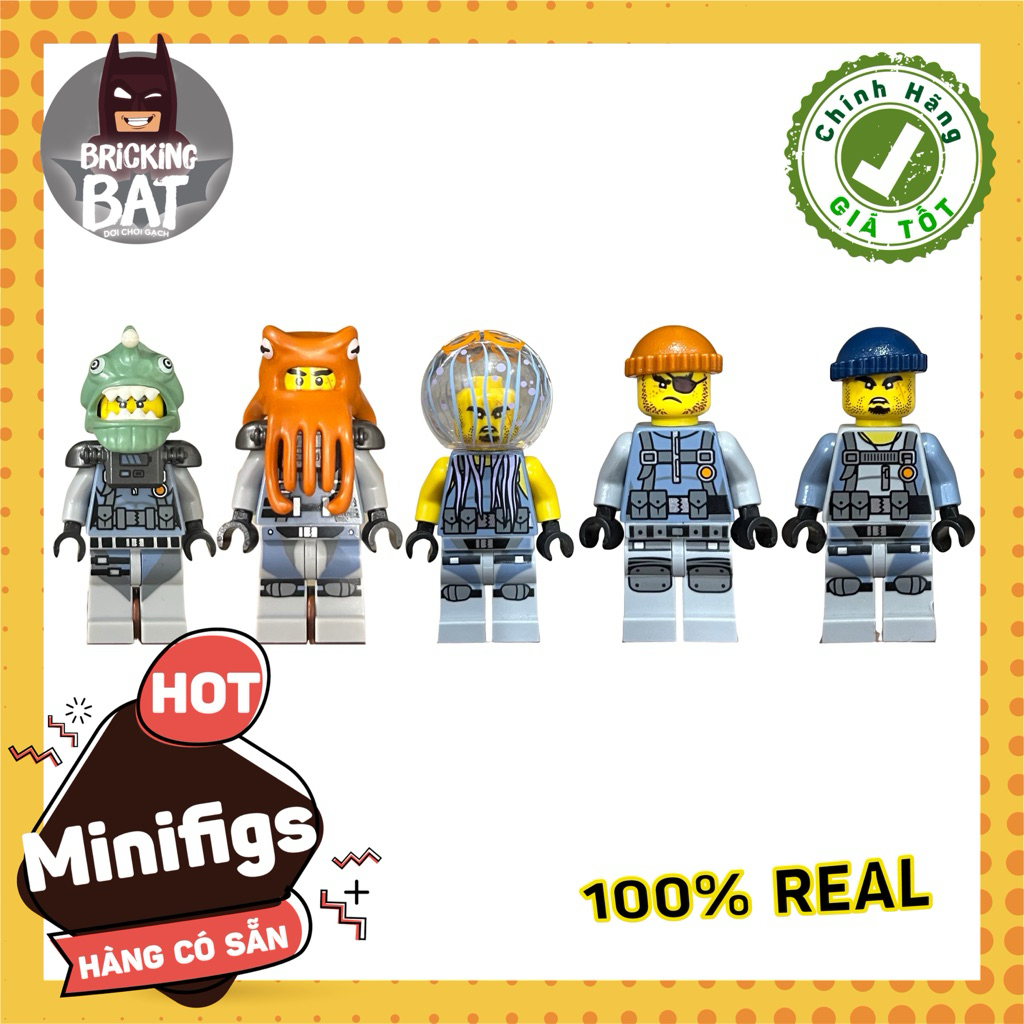 [Bricking Bat] LE.GO Minifigs - Hội Shark Army (Ninjago Movie)