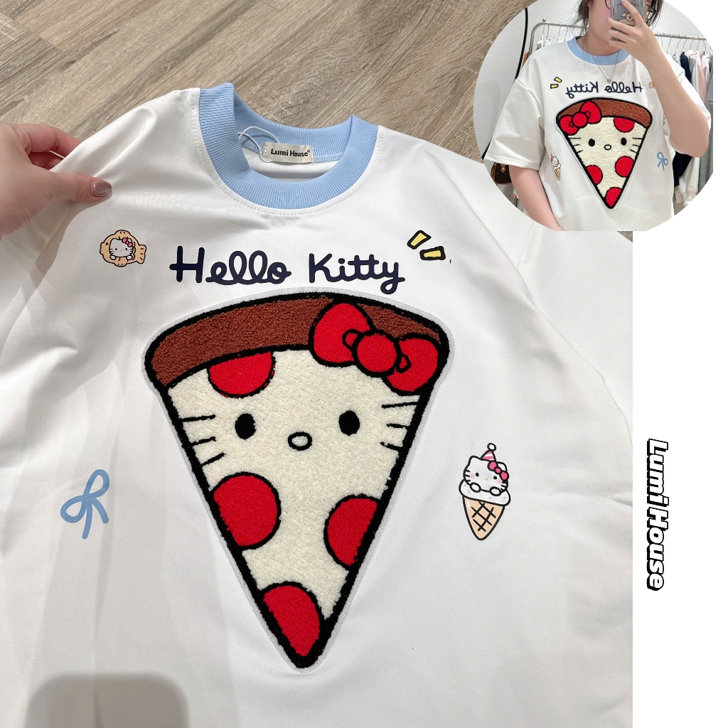 [LUMI HOUSE] Áo Phông Unisex Dễ Thương Nhiều Màu Form Vừa Vặn Dễ Mặc Dễ Phối