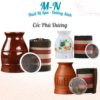 Cốc Phù Dương, Cốc Xông Ngải Cứu Đông Y Chất Liệu Gốm Dùng Massage Cạo Gió Đả Thông Kinh Lạc