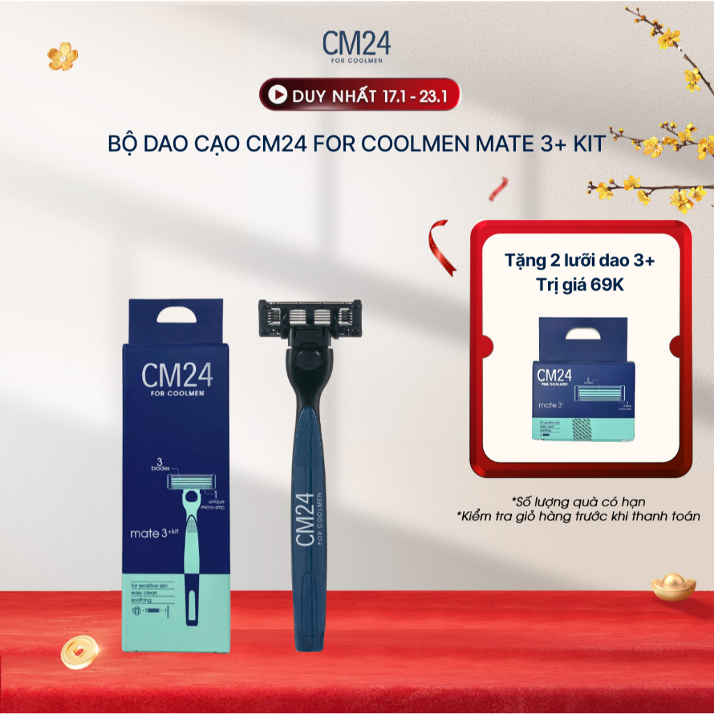 Bộ Dao Cạo CM24 for Coolmen Lưỡi Sắc Bén, Thép Không Gỉ Tay Cầm Bền Bỉ Chắc Chắn