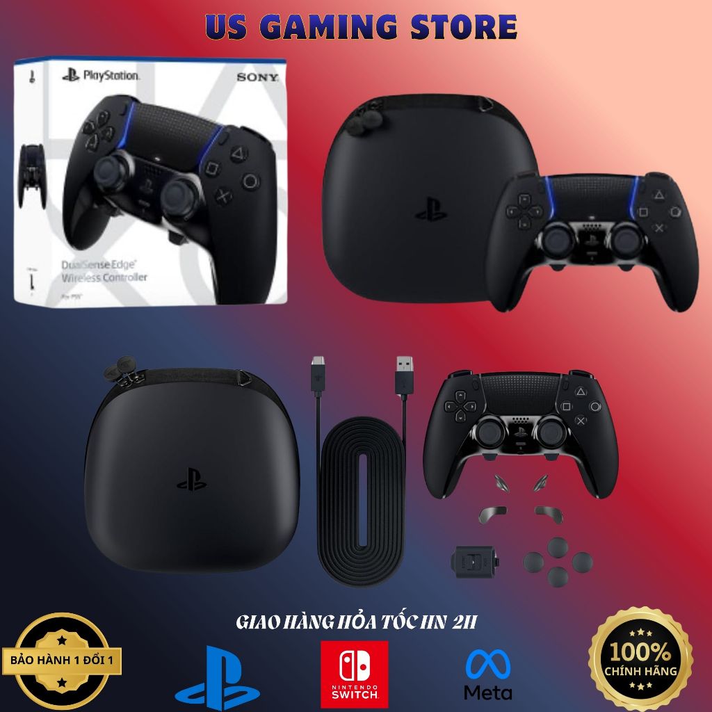 Tay cầm DualSense Edge Wireless Controller for PlayStation 5 - Midnight Black