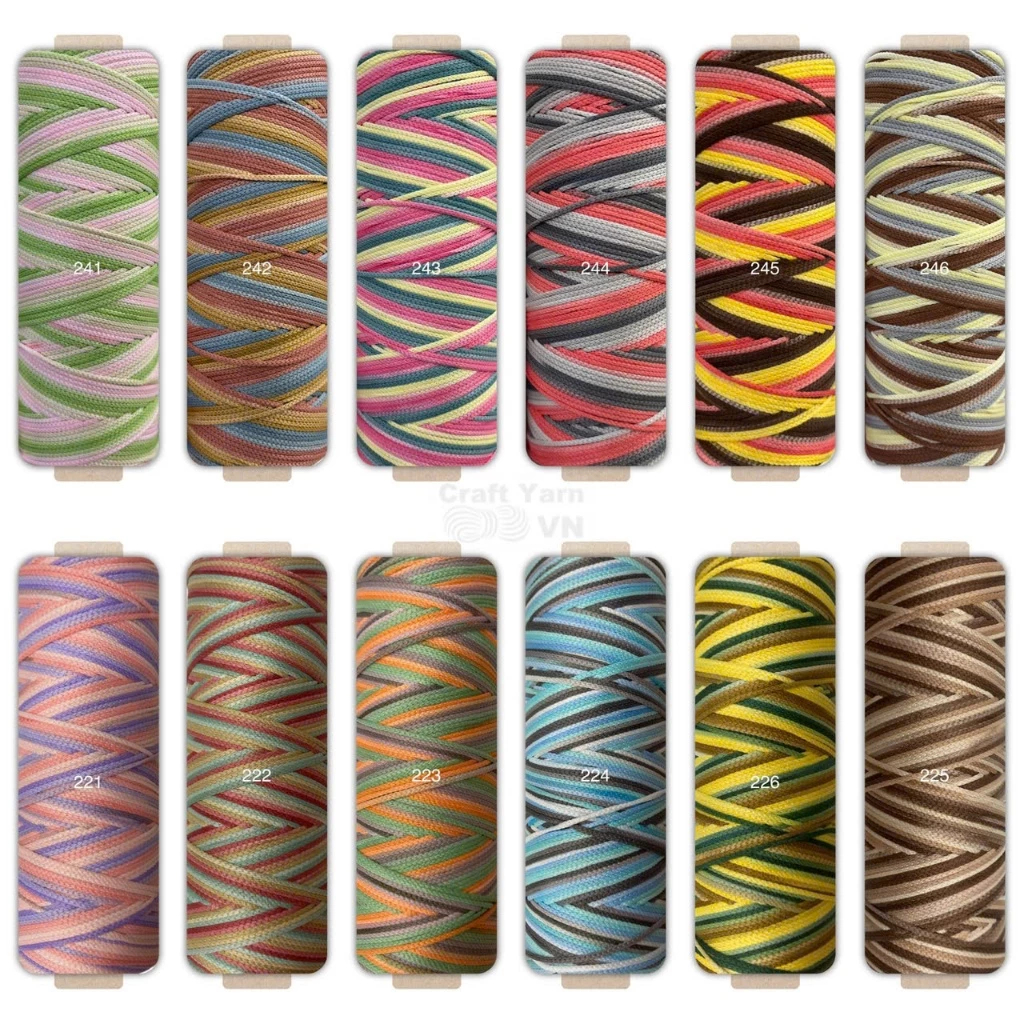 Sợi dệt ống Ombre - Craft Yarn VN