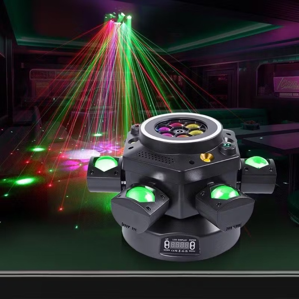 Moving 6 cánh gobo 18 mắt; moving 6 cánh mẫu mới; DSL ;LightStoreQN