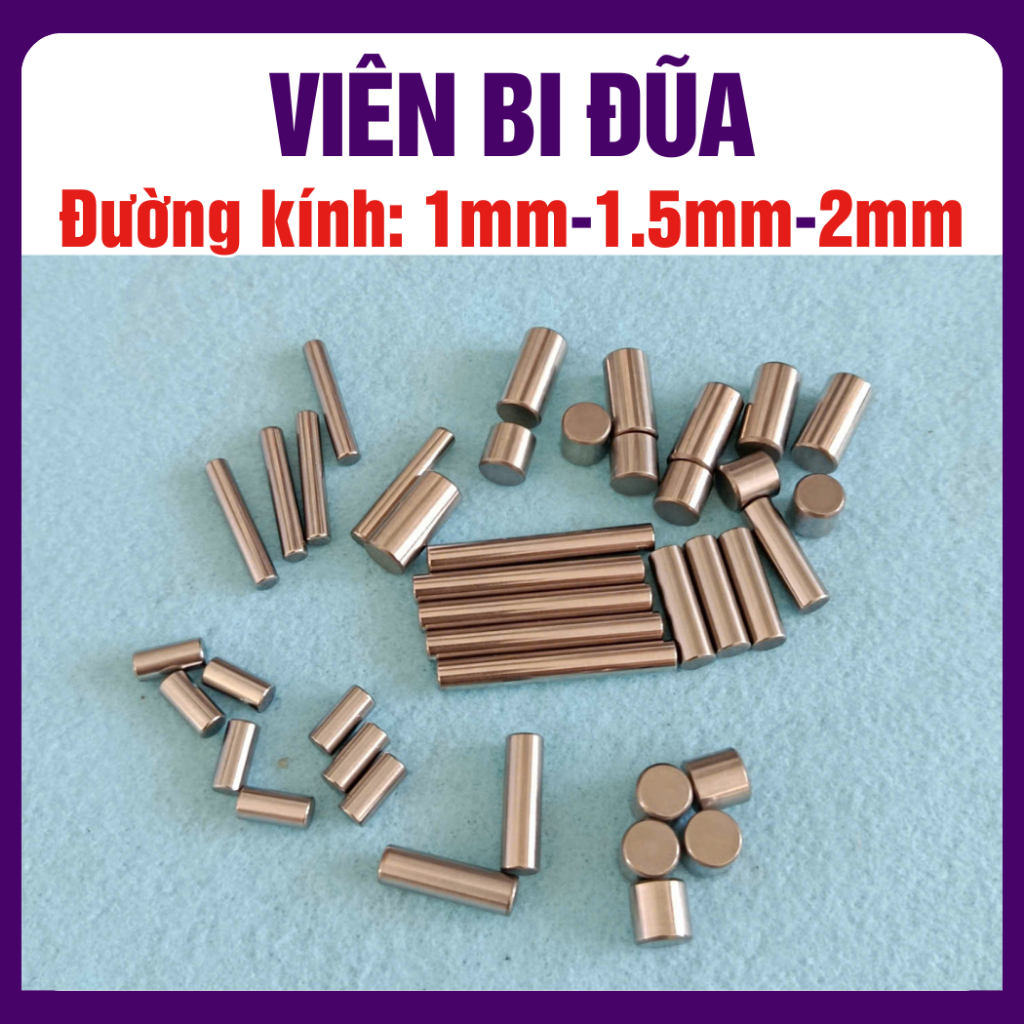 Viên bi đũa đường kính 1mm, 1.5mm, 2mm