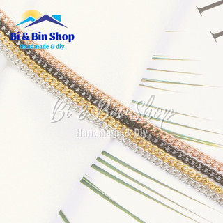 2 Mét Dây Xích Mắc Vặn Thừng Làm Trâm Cài Cổ Trang, Làm Trang Sức Handmade