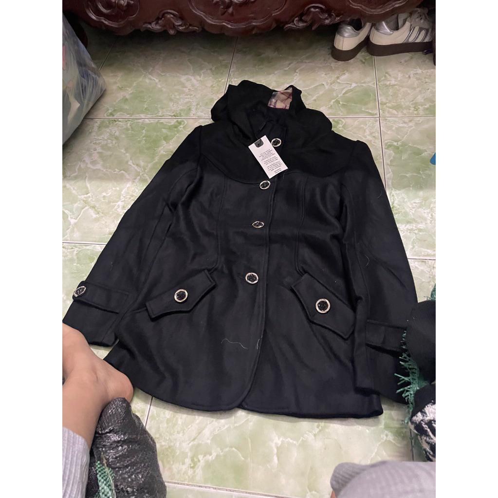 Khoác dạ nữ size m new tag F8