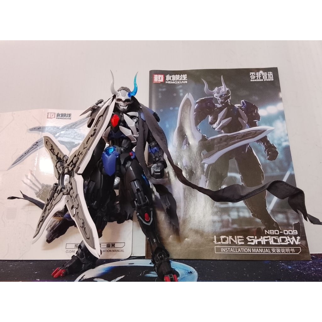 mô hình lắp sẵn Lone Shadow hoàn thiện, thiếu base