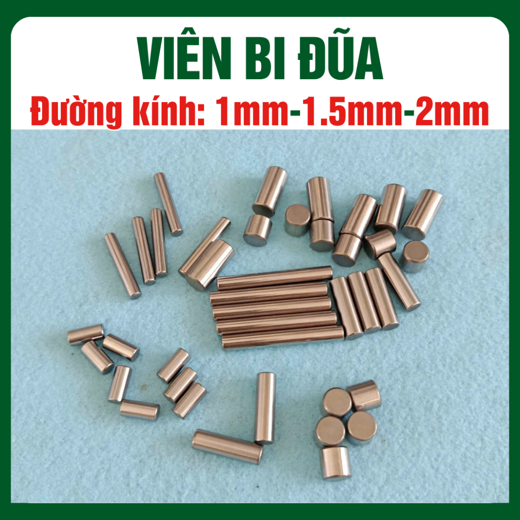 Viên bi đũa đường kính 1mm, 1.5mm, 2mm