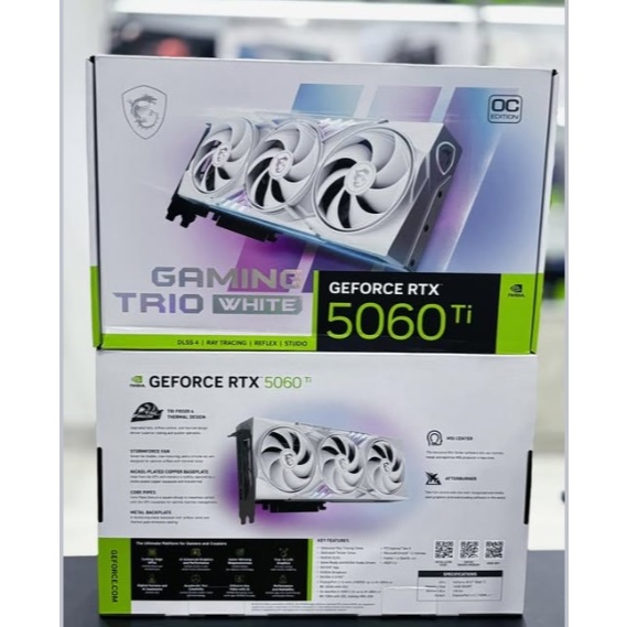 VGA RTX 5060 TI MSI GAMING TRIO 16GB OC WHITE