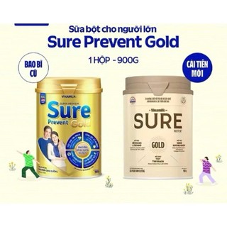 Sữa Bột Vinamilk Sure Prevent Gold Lon 900g Dinh Dưỡng Cho Người Lớn Hỗ Trợ Tim Mạch