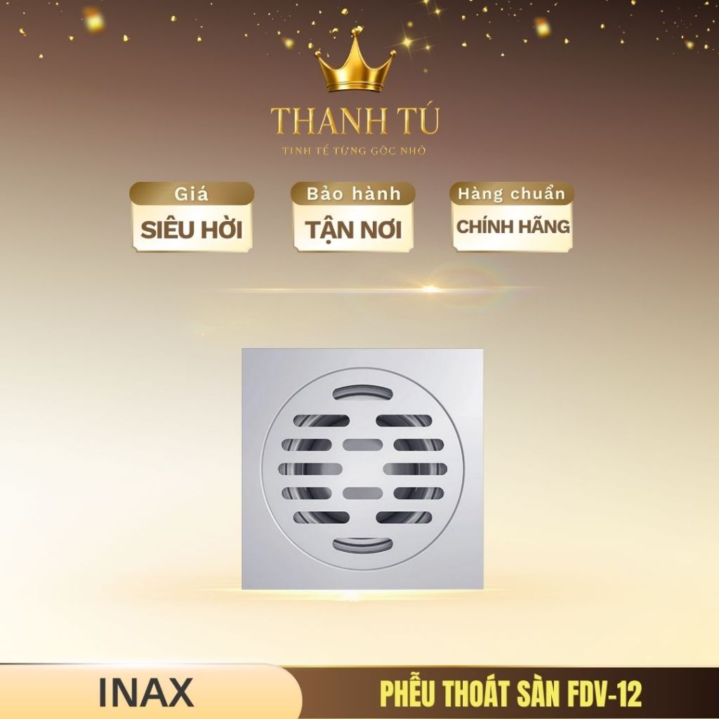 Phễu thoát sàn INAX FDV-12 chống mùi hôi và côn trùng hiệu quả