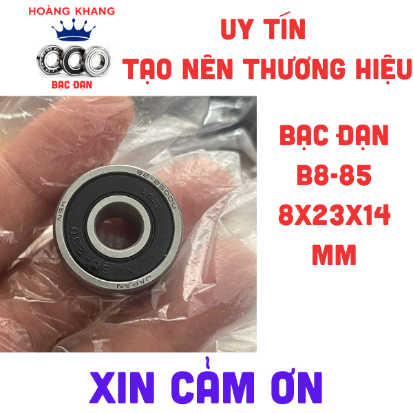 Vòng bi bạc đạn NSK B8-85 (8x23x14) nắp cao su DDUCM