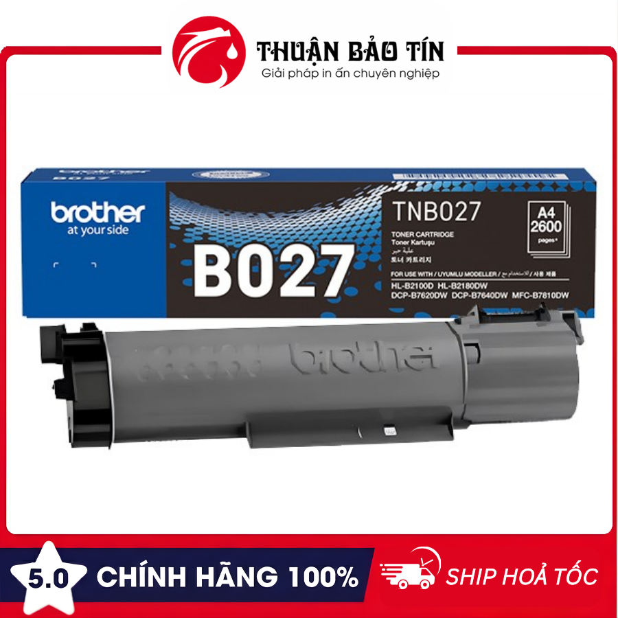 Hộp Mực Brother TN-B027 Chính Hãng - Dùng Cho HL-B2180DW, DCP-B7640DW, B7620DW, B2100D