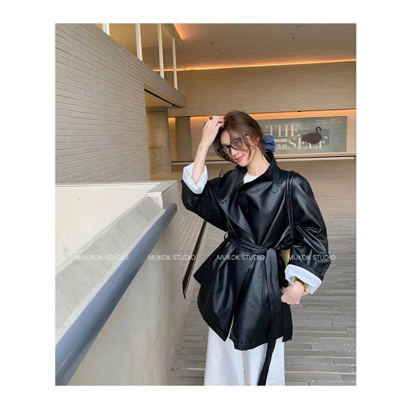 [MUKOK] Áo blazer da phong cách retro Hong Kong cá tính, thời thượng