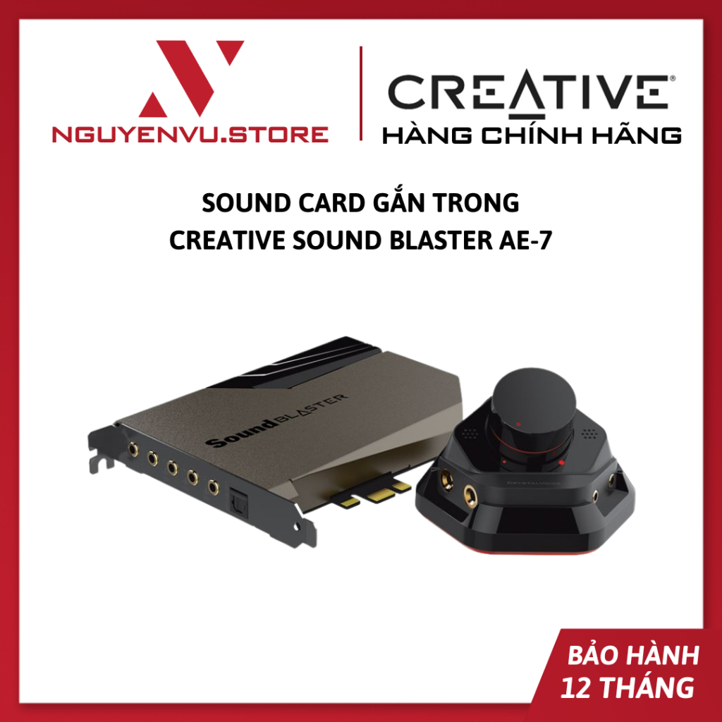 Sound card gắn trong CREATIVE Sound Blaster AE-7 - Hàng chính hãng