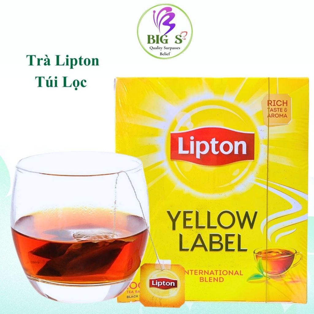 Trà Lipton Túi Lọc Nhãn Vàng BigS