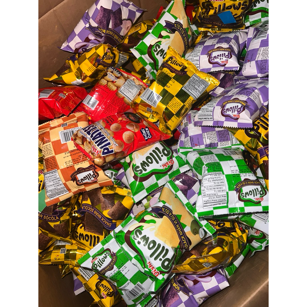 10 gói snack oshi Pilow, ăn vặt học sinh