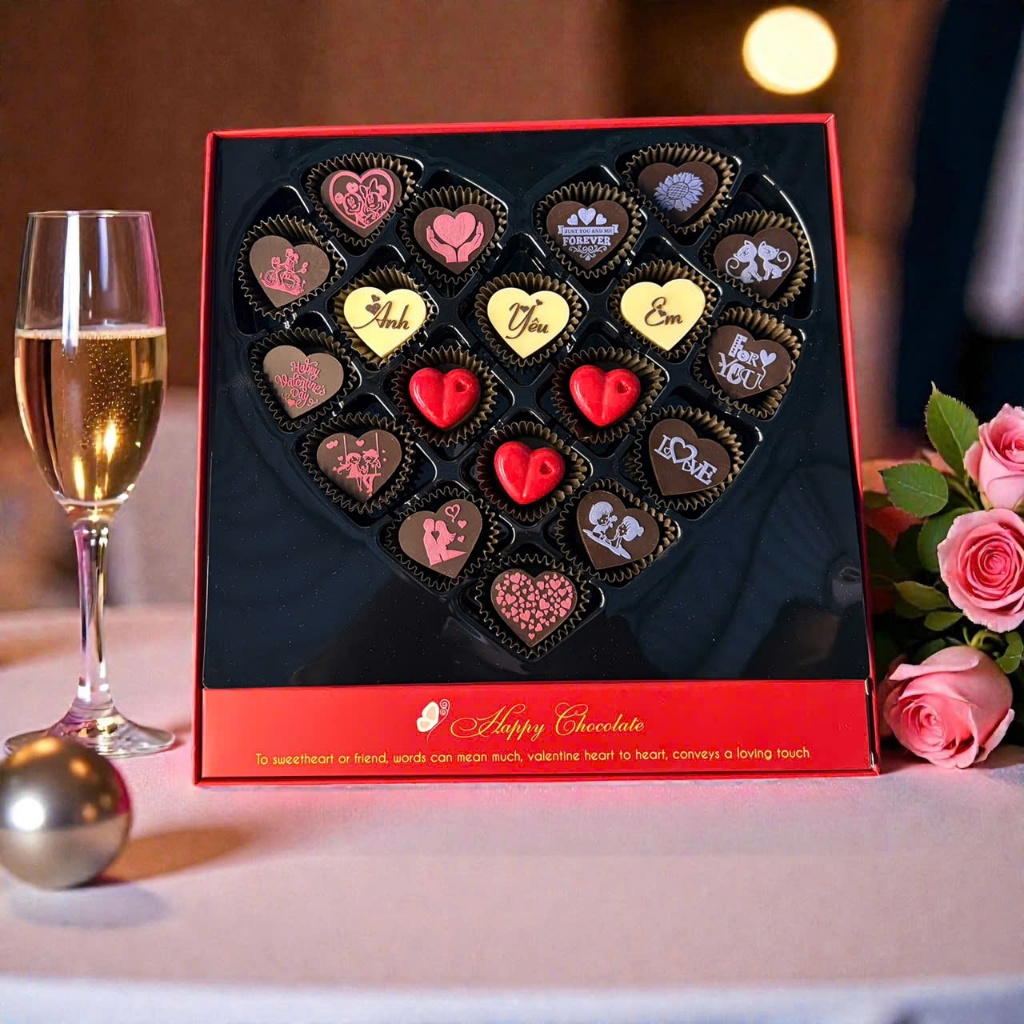 (Mẫu đặc biệt) Socola valentine (viết chữ theo yêu cầu)