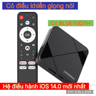 TVBOX Bluetooth có Remote giọng nói xịn mới Android 14 H96MAX Tivibox giúp TV truy cập internet, youtube, game