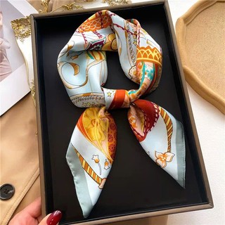 Khăn lụa vuông choàng cổ size 70x70 cm - khăn lụa bandana (KL09)