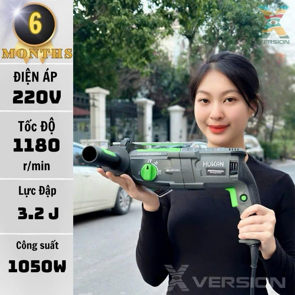 Khoan Betong HUKAN K96 Điện áp 220V - Xversion