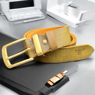 Thắt Lưng Nam Da Bò Sáp Hiệu Ứng Lên Màu Nhập Khẩu Nguyên Tấm Khoá Đồng Đúc Và Hợp Kim Cao Cấp Bản 3.8x120cmc