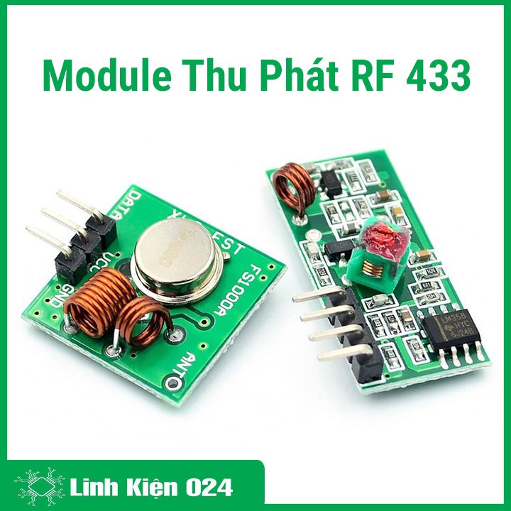 Module Thu Phát RF 433 (gồm 1 bộ thu và 1 bộ phát RF)