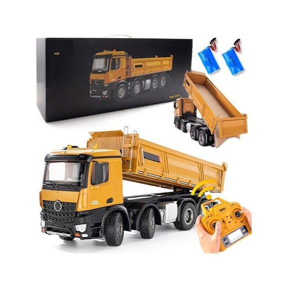 Huina 1536 Xe tải mô hình điều khiển từ xa 2.4GHz 12 kênh tỉ lệ 1:14 chất liệu hợp kim ABS cao cấp đ