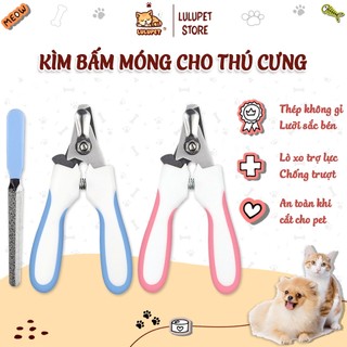 Kìm Tai Thỏ Bấm Móng Cho Thú Cưng Chó Mèo - Bộ Kìm Bấm Kèm Dũa Móng Chân Cho Chó Mèo