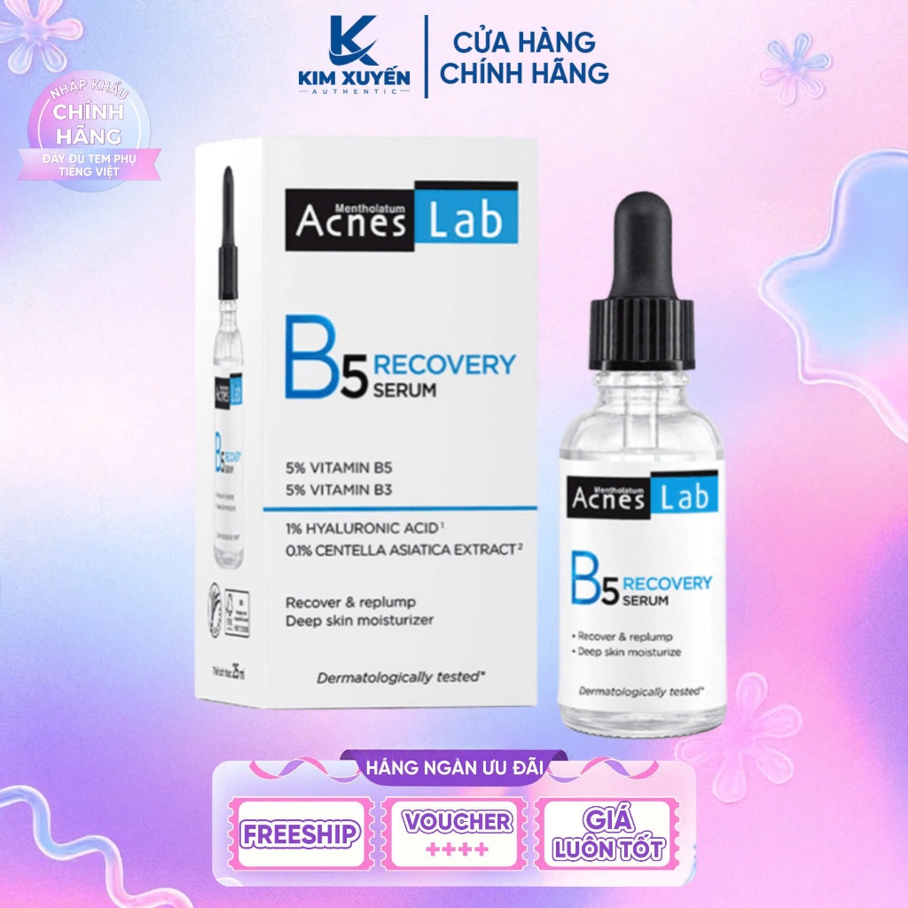 Serum B5 Acnes Lab B5 Recovery 25ML - Tăng cường dưỡng ẩm,làm dịu da