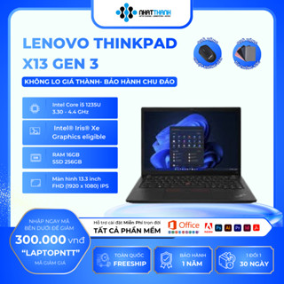 Laptop Lenovo ThinkPad X13 Gen 3 | Intel Core i5-1235U | RAM 16GB | SSD 256GB | 13.3" FHD IPS | Nhật Thành