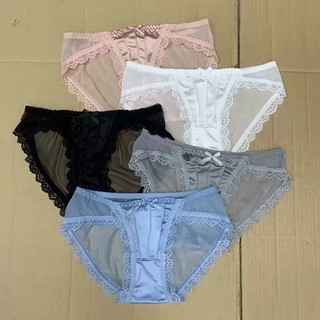 Sét 5 Quần Lót Nữ, Quần Lót Su Ren Lưới Sexy Phối Họa Nơ Gợi Cảm Quyến Rũ 1019