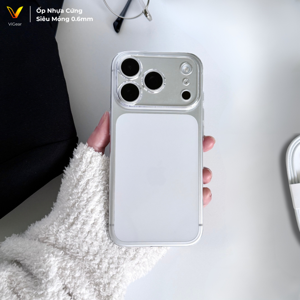 Ốp Lưng iPhone Nhựa Cứng Siêu Mỏng 0.6mm - Bảo Vệ Camera, Dáng Mỏng Nhẹ OP29 - Hình ảnh sản phẩm