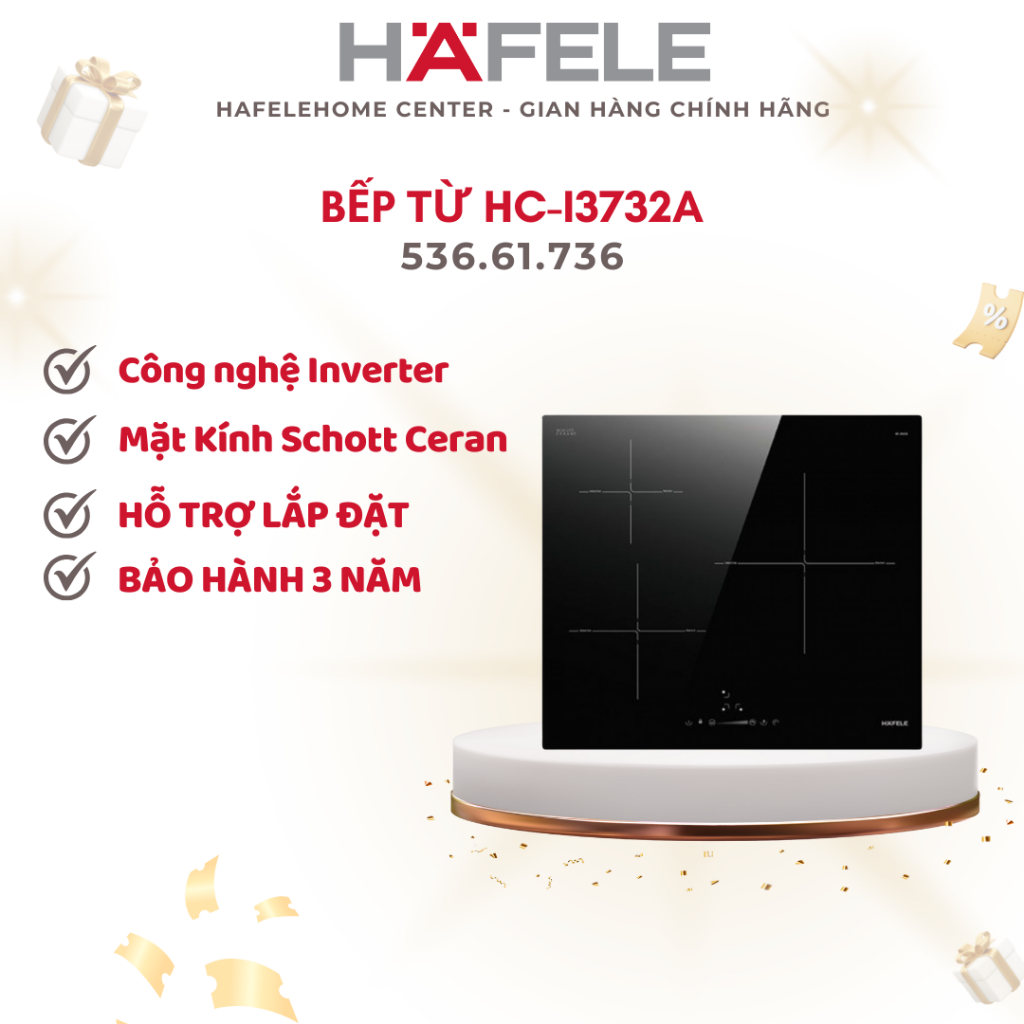 Bếp Từ Âm 2 Vùng Nấu HC-I3732A Hafele 536.61.736 - Cao Cấp Chuẩn Châu Âu