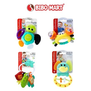 Gặm nướu Infantino cho bé chất liệu nhựa cao cấp không chứa BPA an toàn cho trẻ- Nimo