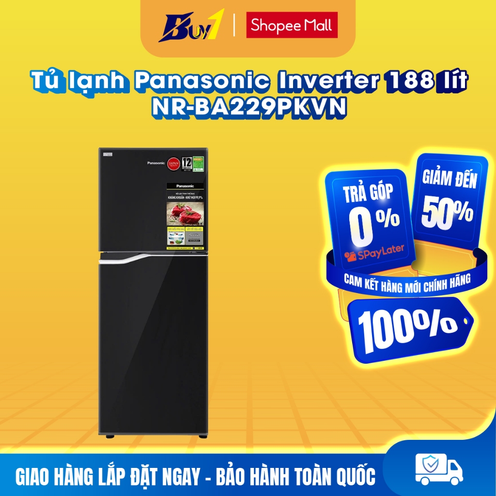 NR-BA229PKVN - Tủ lạnh Panasonic Inverter 188 lít NR-BA229PKVN - Hàng chính hãng