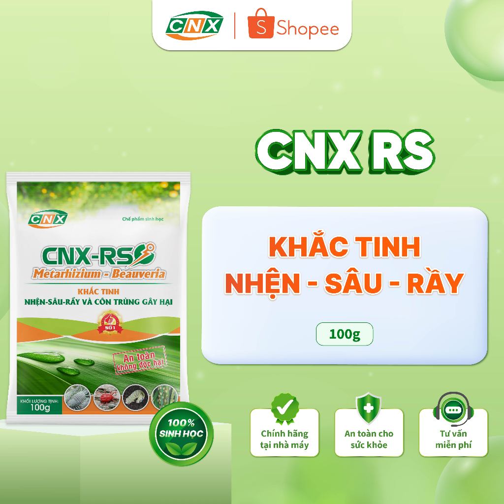 CNX - RS đánh bay côn trùng gây hại cho cây trồng- 100g