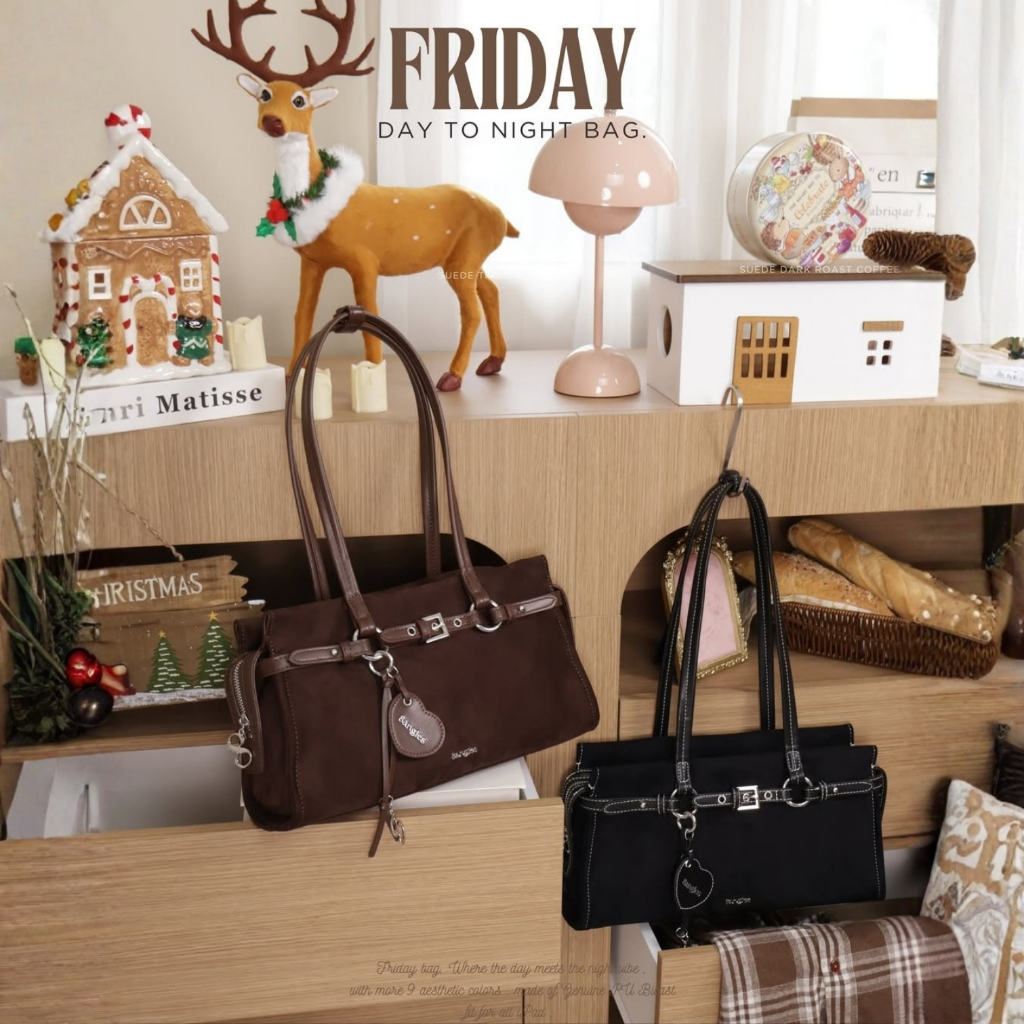 [NEW] Túi Đeo Vai 8angles Friday Túi Xách 12.5 inch Phong Cách Nữ Sinh Siêu Xinh Phù Hợp Nhiều Phong