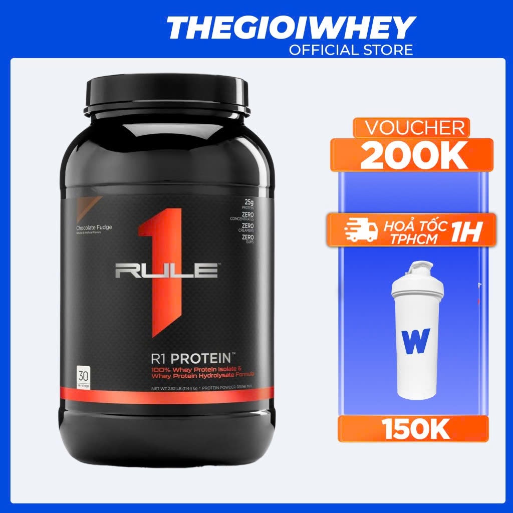 Rule 1 Protein Rule1 2lbs Whey Protein Blend Hydrolyzed Bột Sữa Tăng Cơ Giảm mỡ Cho Dân tập Gym