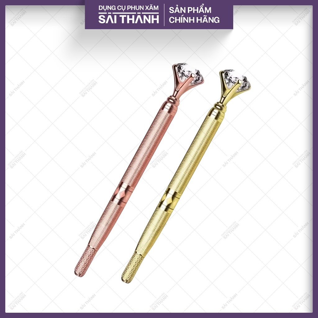 Cán Khắc Sợi Lông Mày Đen- Kim Cương