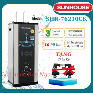 Máy lọc nước RO nóng nguội lạnh Sunhouse SHR - 76210CK 10 lõi - Miễn phí lắp đặt KV HCM CŨ