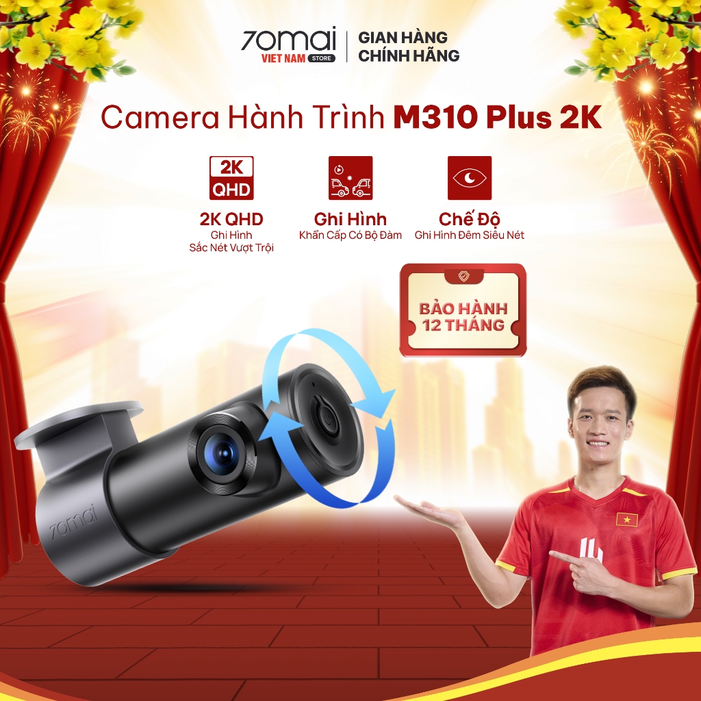 Camera Hành Trình 70mai M310 Plus 2K