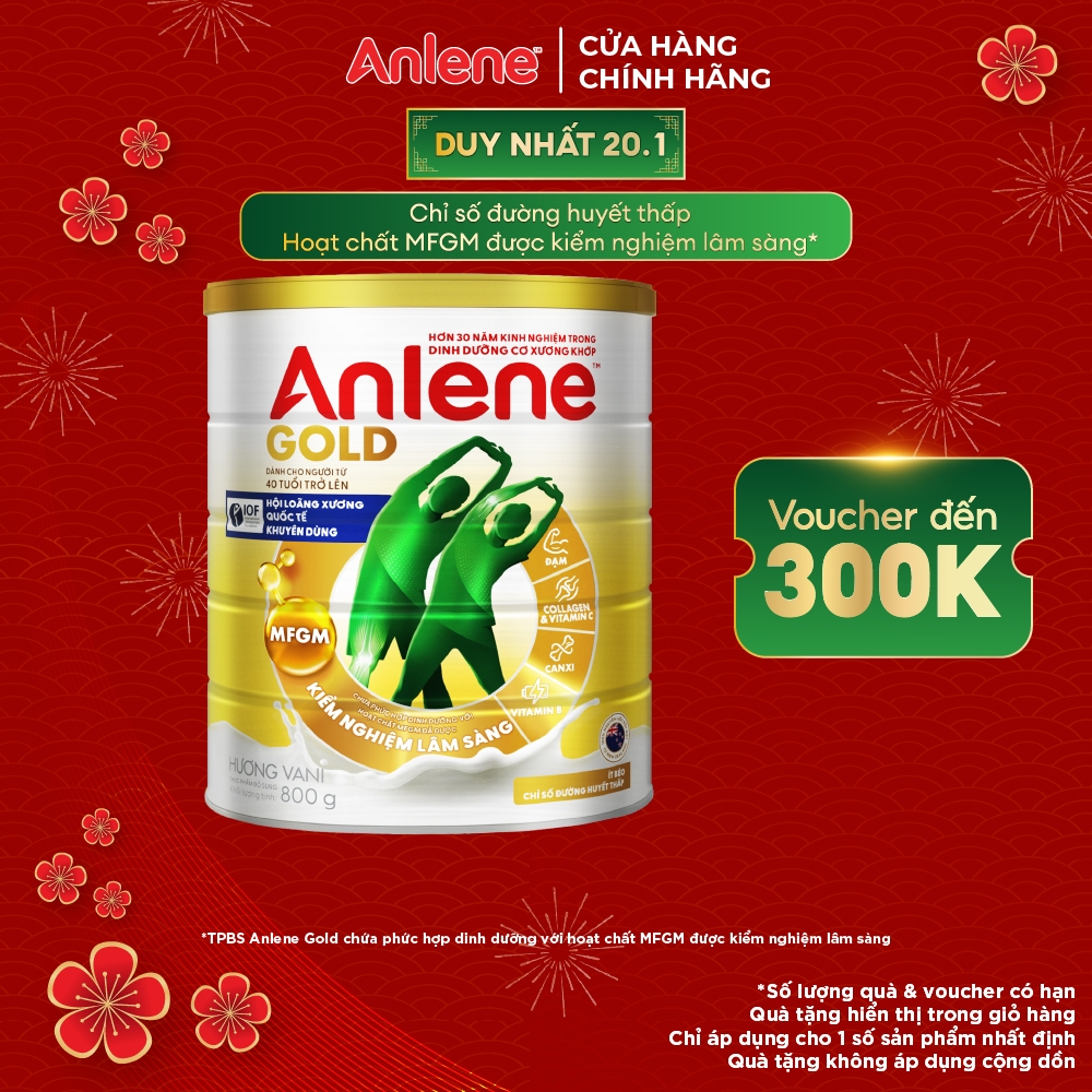 Sữa Bột Anlene Gold Hương Vani 800g