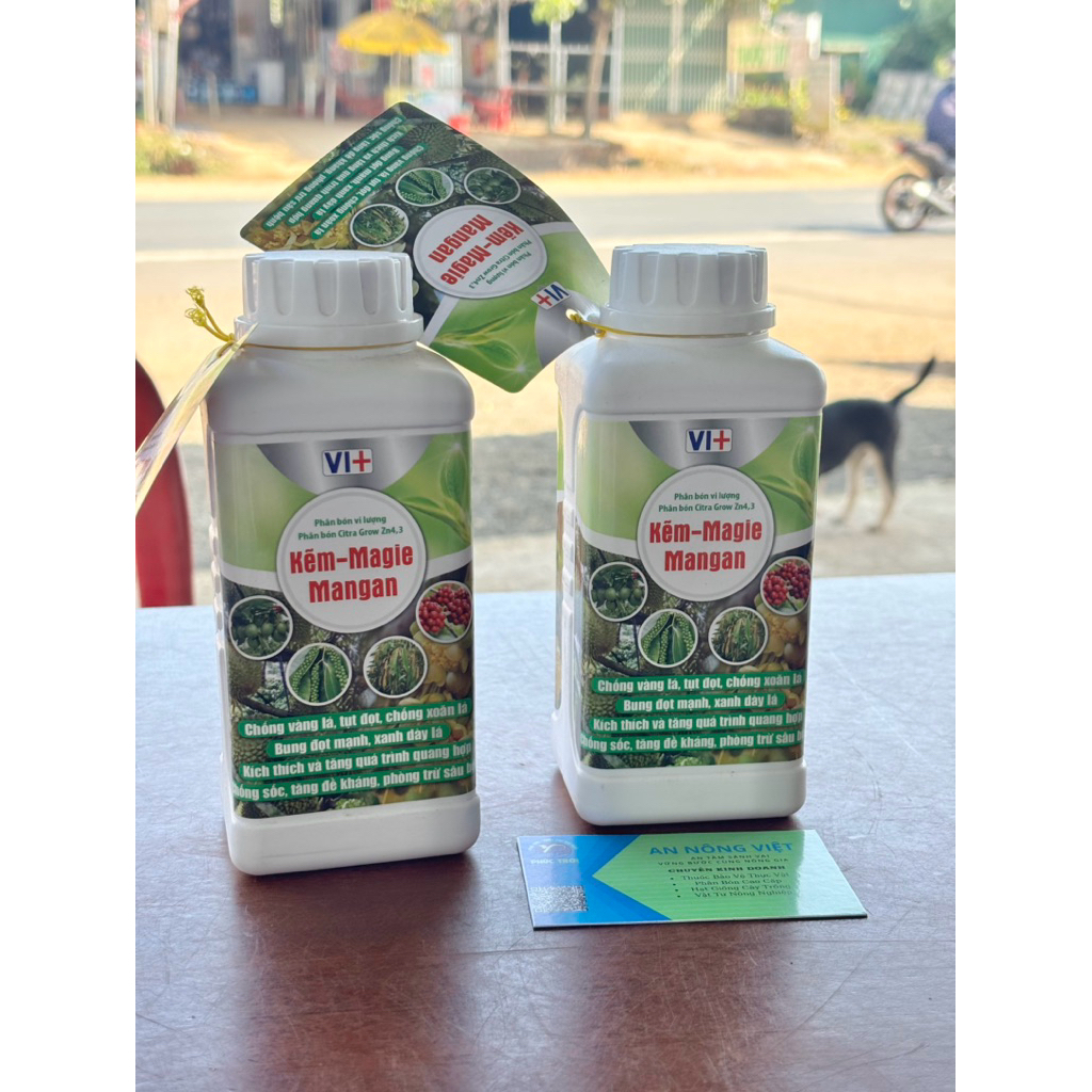 Phân bón vi lượng Kẽm - Magie - Mangan (Citra Grow) - Giúp Xanh Lá, Dày Lá, Bung Đọt Mạnh - Chai 500