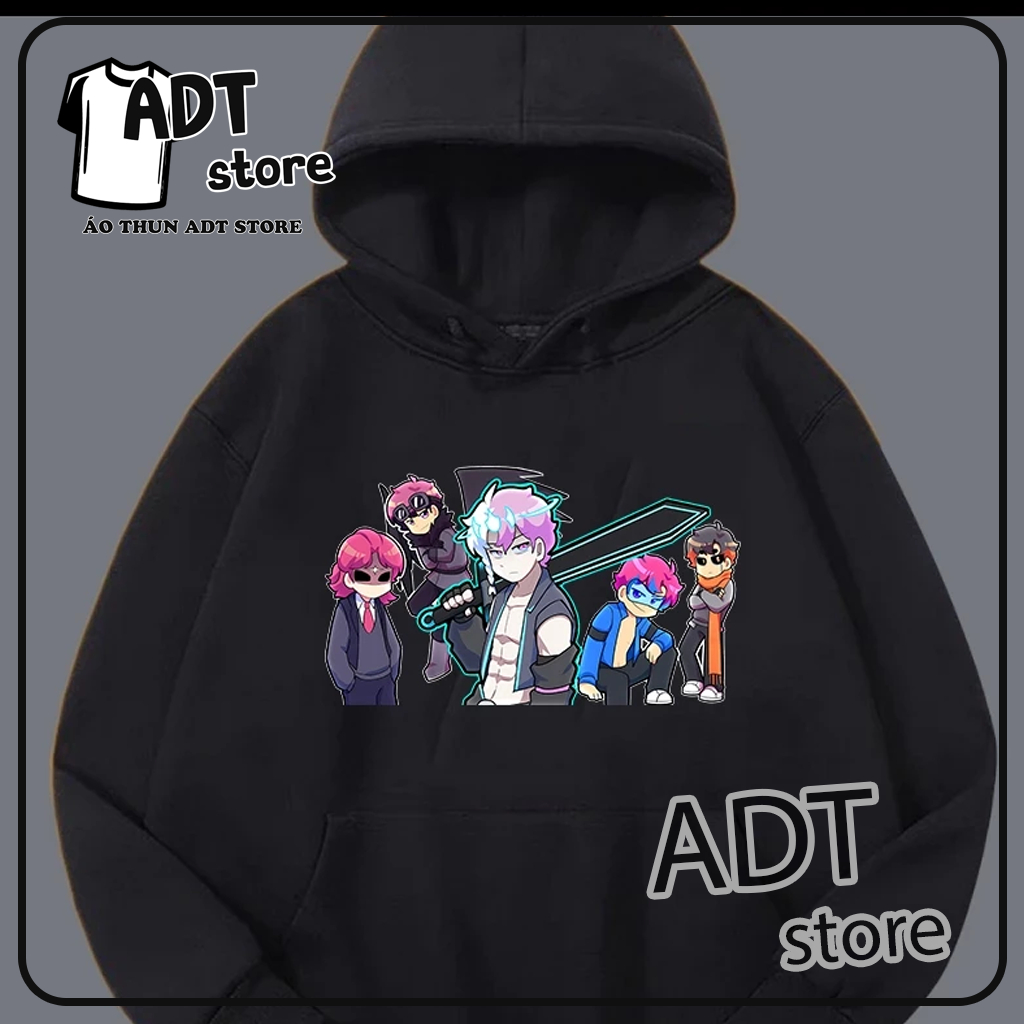 Áo Hoodie Team Hiha Minecraft - T1 4 Sao Nâng Cúp Vô Địch CKTG 2023 | Mẫu hình 4 sao của T1