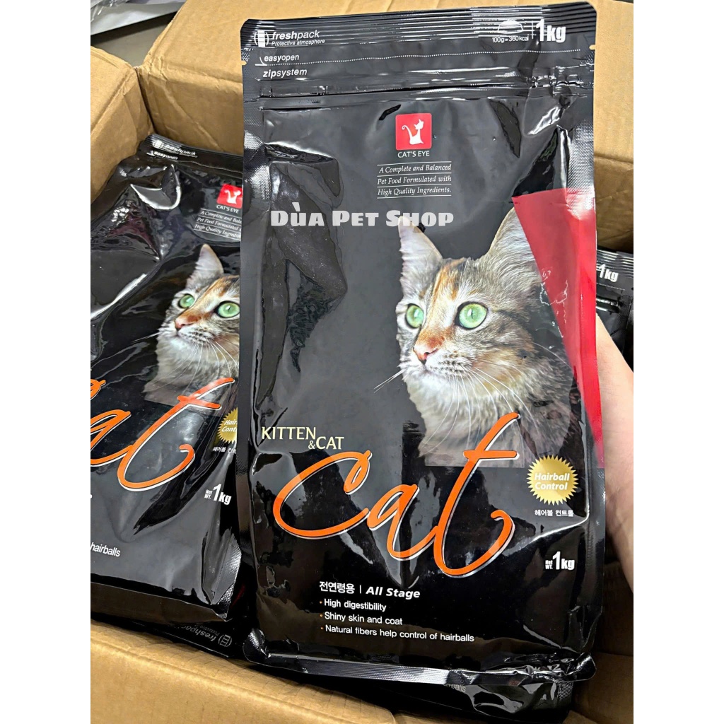 Thức ăn mèo Cateye - Hạt Cat's eye 1KG - Hạt Cateye TÚI SEAL 1kg