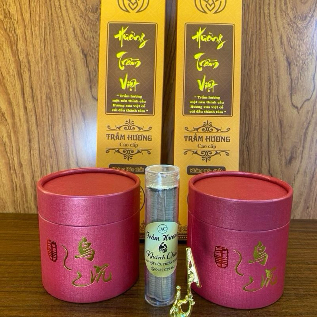 COMBO VIP - 2 Nhang Vip - 2 Nụ Vip - 1 Nhang Vân Mây Vip ( Tặng kẹp ) - TRẦM HƯƠNG KHÁNH CHÂU