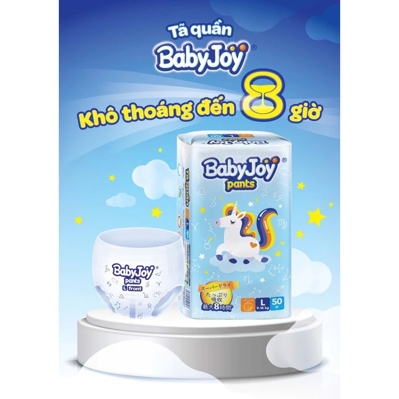 ( Nhùn nhùn ) Tã Quần BabyJoy M/L/XL/XXL Khô Thoáng Đến 8 Giờ